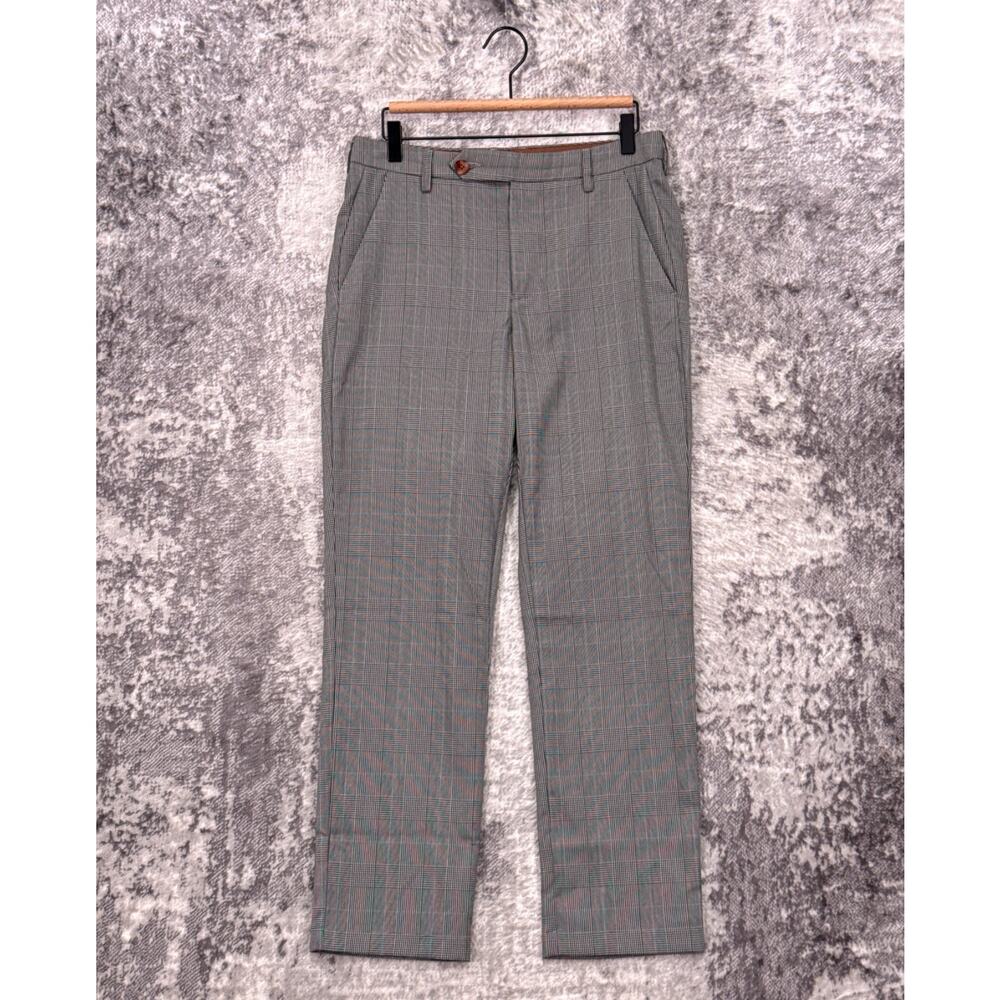 Dandy Del Mar Pants 30 x 30 Mens The Tresco Trouser Gray Plaid